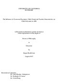 Cover page: The Influence of Classroom Placement, Child, Parent and Teacher Characteristics on Child Outcomes in ASD