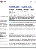 Cover page: Dynamical feature extraction at the sensory periphery guides chemotaxis