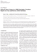 Cover page: Delayed-Onset Seizure in a Mild Quetiapine Overdose: Report of a Case and Review of the Literature