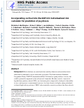 Cover page: Incorporating cortisol into the NAPLS2 individualized risk calculator for prediction of psychosis.