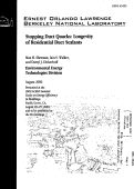 Cover page: Stopping Duct Quacks: Longevity of Residential Duct Sealants