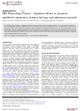 Cover page: HD Physiology Project—Japanese efforts to promote multilevel integrative systems biology and physiome research