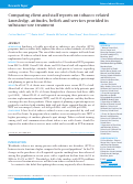 Cover page: Comparing client and staff reports on tobacco-related knowledge, attitudes, beliefs and services provided in substance use treatment