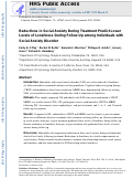 Cover page: Reductions in social anxiety during treatment predict lower levels of loneliness during follow-up among individuals with social anxiety disorder.