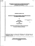 Cover page: The use of computable general equilibrium models to assess water policies