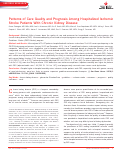 Cover page: Patterns of Care Quality and Prognosis Among Hospitalized Ischemic Stroke Patients With Chronic Kidney Disease