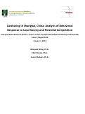 Cover page: Carsharing in Shanghai, China: Analysis of Behavioural Response to Local Survey and Potential Competition