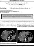 Cover page: Pylephlebitis: An Uncommon Complication of Intra-Abdominal Infection