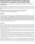 Cover page: Quantum-parallel vectorized data encodings and computations on trapped-ion and transmon QPUs