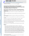 Cover page: Development and Initial Testing of a Brief, Integrated Intervention Aimed at Reducing Heavy Alcohol Use and PTSD among Military Veterans in Primary Care.