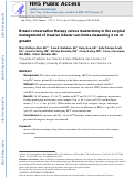 Cover page: Breast conservation therapy versus mastectomy in the surgical management of invasive lobular carcinoma measuring 4&nbsp;cm or greater.