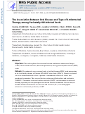 Cover page: The association between oral disease and type of antiretroviral therapy among perinatally HIV-infected youth