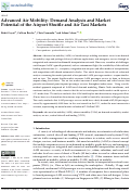 Cover page: Advanced Air Mobility: Demand Analysis and Market Potential of the Airport Shuttle and Air Taxi Markets