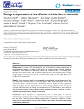 Cover page: Dosage compensation is less effective in birds than in mammals