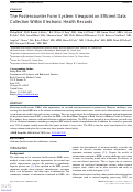 Cover page: The Postencounter Form System: Viewpoint on Efficient Data Collection Within Electronic Health Records.