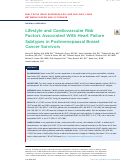 Cover page: Lifestyle and Cardiovascular Risk Factors&nbsp;Associated With Heart&nbsp;Failure Subtypes in Postmenopausal Breast Cancer&nbsp;Survivors