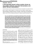 Cover page: A Winogradsky-based culture system shows an association between microbial fermentation and cystic fibrosis exacerbation