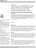 Cover page: Adaptation of the G-NORM (Gender norms scale) in Uganda: An examination of how gender norms are associated with reproductive health decision-making.