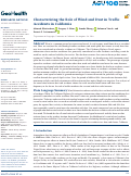 Cover page: Characterizing the Role of Wind and Dust in Traffic Accidents in California.