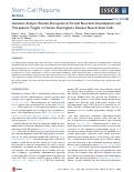 Cover page: Genomic Analysis Reveals Disruption of Striatal Neuronal Development and Therapeutic Targets in Human Huntington’s Disease Neural Stem Cells