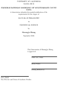 Cover page: Flexible Bayesian Modeling of Multivariate Count Data