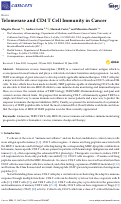 Cover page: Telomerase and CD4 T Cell Immunity in Cancer