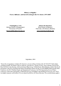 Cover page: Efficacy or Rigidity? Power, Influence, and Social Learning in the U.S. Senate, 1973–2005