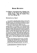 Cover page: Las Mujeres: Conversations from a Hispanic Com- munity, by Nan Elsasser, Kyle MacKenzie &amp; Yvonne Tixier y Vigil, The Feminist Press, New York, 1980, pp. 163.