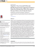 Cover page: Hepatitis C Virus Frameshift/Alternate Reading Frame Protein Suppresses Interferon Responses Mediated by Pattern Recognition Receptor Retinoic-Acid-Inducible Gene-I