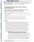 Cover page: Rapid Knee MRI Acquisition and Analysis Techniques for Imaging Osteoarthritis