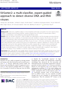 Cover page: VirSorter2: a multi-classifier, expert-guided approach to detect diverse DNA and RNA viruses