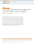 Cover page: In situ atomic-scale observation of oxygen-driven core-shell formation in Pt3Co nanoparticles