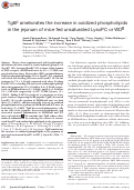 Cover page: Tg6F ameliorates the increase in oxidized phospholipids in the jejunum of mice fed unsaturated LysoPC or WD[S]