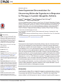 Cover page: Gene Expression Deconvolution for Uncovering Molecular Signatures in Response to Therapy in Juvenile Idiopathic Arthritis