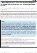 Cover page: A Modular Organization of the Human Intestinal Mucosal Microbiota and Its Association with Inflammatory Bowel Disease