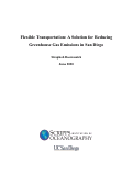 Cover page: Flexible Transportation: A Solution for Reducing Greenhouse Gas Emissions in San Diego