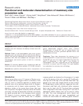 Cover page: Functional and molecular characterisation of mammary side population cells