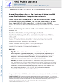 Cover page: Arterial compliance across the spectrum of ankle-brachial index: The multiethnic study of atherosclerosis