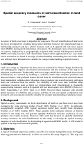 Cover page: Spatial accuracy measures of soft classification in land cover