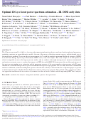 Cover page: Optimal 1D Ly α forest power spectrum estimation – III. DESI early data