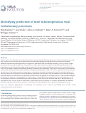 Cover page: Identifying predictors of time-inhomogeneous viral evolutionary processes