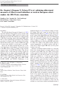 Cover page: Re: Siegrist J, Dragano N, Nyberg ST et al. validating abbreviated measures of effort-reward imbalance at work in European cohort studies: the IPD-Work consortium.