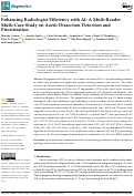 Cover page of Enhancing Radiologist Efficiency with AI: A Multi-Reader Multi-Case Study on Aortic Dissection Detection and Prioritization.