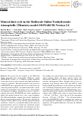 Cover page: Mineral dust cycle in the Multiscale Online Nonhydrostatic AtmospheRe CHemistry model (MONARCH) Version 2.0