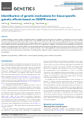 Cover page: Identification of genetic mechanisms for tissue-specific genetic effects based on CRISPR screens.