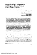 Cover page: Impact of Poverty, Homelessness, and Drugs on Hispanic Women at Risk for HIV Infection