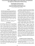 Cover page: Can an AI System Facilitate Human Creative Generation? An Experimental Investigation in Mathematical Problem Posing