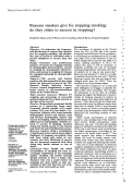 Cover page: Reasons smokers give for stopping smoking: do they relate to success in stopping?