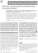 Cover page: PCSK9 loss-of-function variants and Lp(a) phenotypes among black US adults