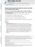 Cover page: Kidney function, bone-mineral metabolism markers, and future risk of peripheral artery disease